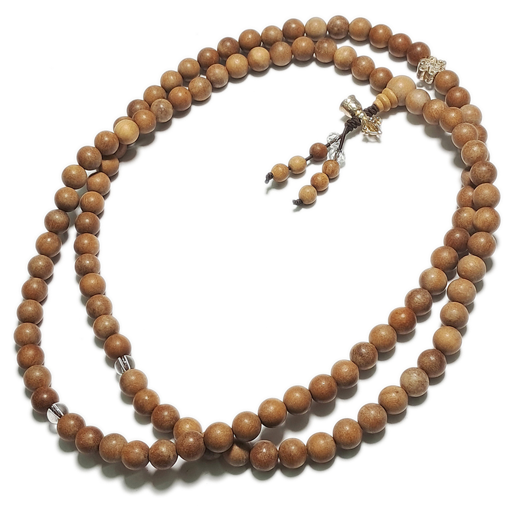 金剛鈴925純銀+檀香木108念珠8mm【十方】150669