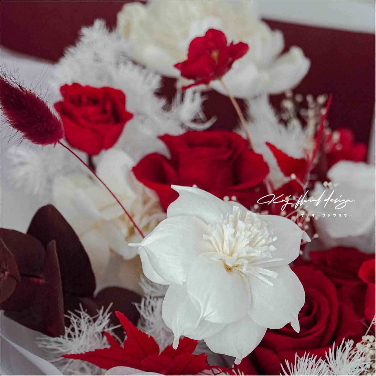 炙熱之心．六朵永生玫瑰花束