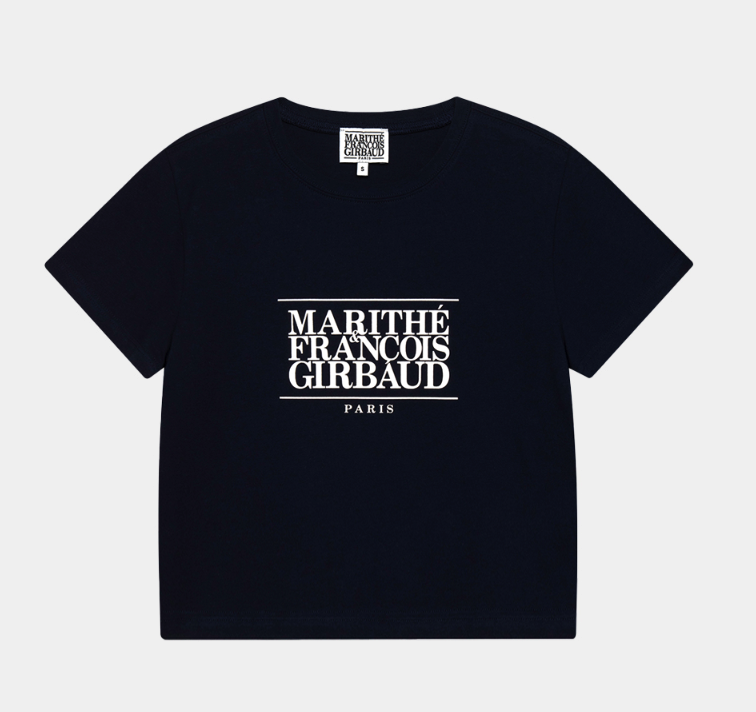 ★Marithe + Francois Girbaud★ W CLASSIC LOGO PIGMENT CROP T MARITHE FRANCOIS GIRBAUD W CLASSIC LOGO PIGMENT CROP TE