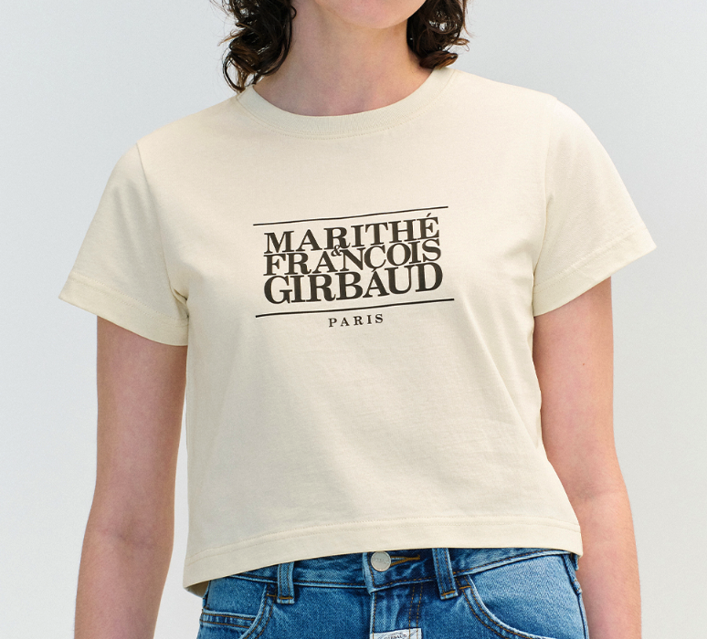 ★Marithe + Francois Girbaud★ W CLASSIC LOGO CROP TEE red 1 Jual Marithe + Francois Girbaud W Classic Logo Crop Tee