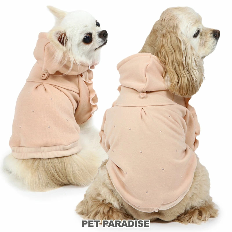【Pet Paradise】Frill Double-Face Hoodie <633-29581>