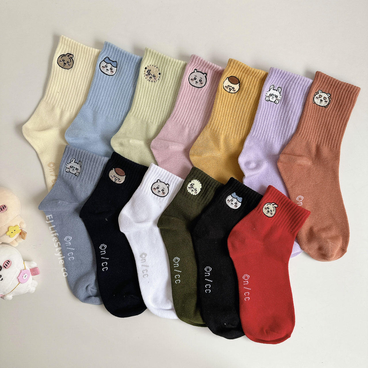 🇯🇵 CHIIKAWA 吉伊卡哇 多色 中筒襪 長襪 吉伊 兔兔 烏薩奇 小八 栗子饅頭 獺師傅 獅薩 小桃鼠 襪子 / 現貨