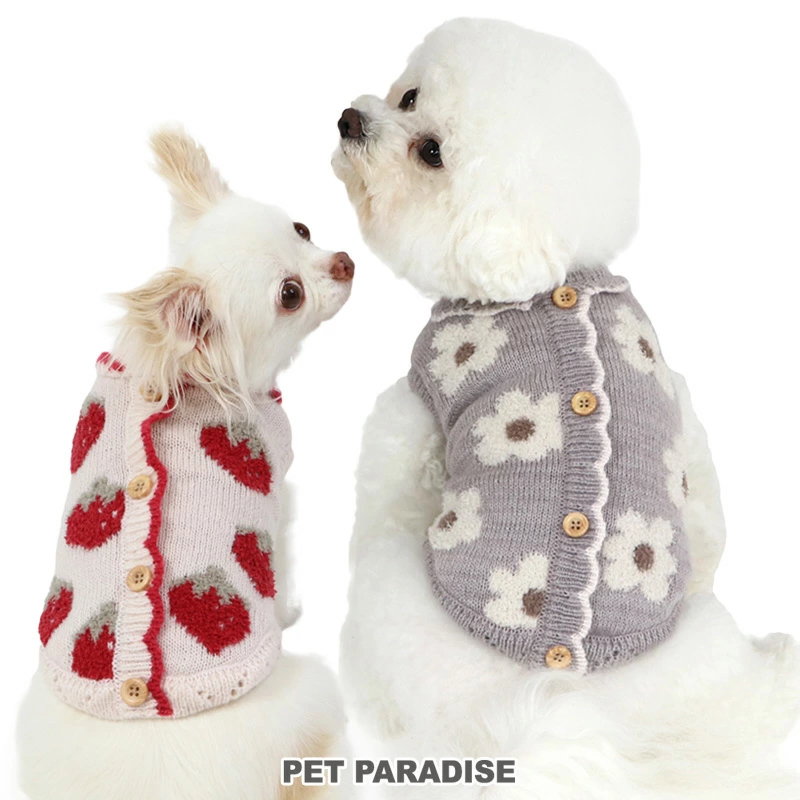 【Pet Paradise】Fluffy Flower Sweater <043-29230>