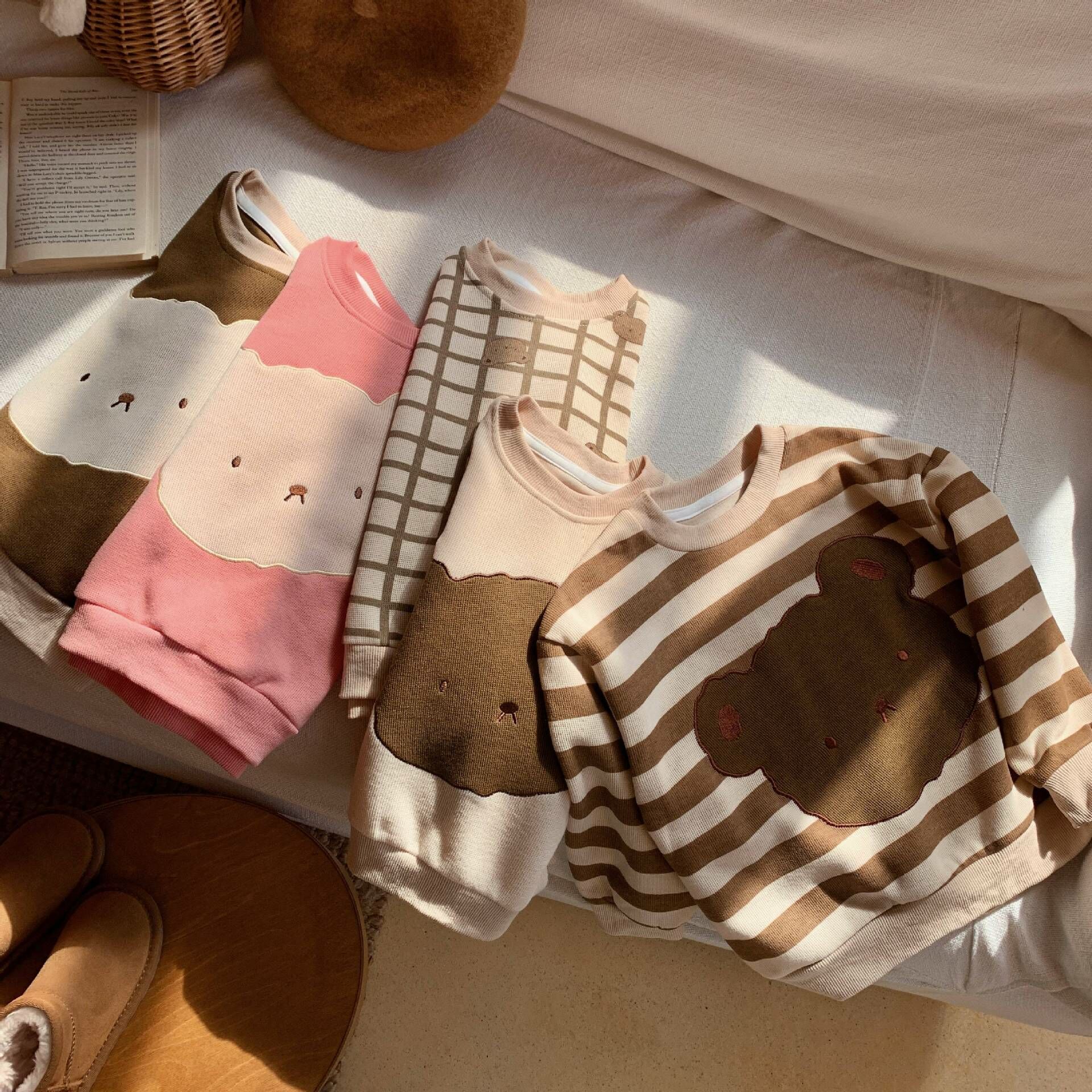 【限量】小熊頭-春秋長袖上衣(80-150)