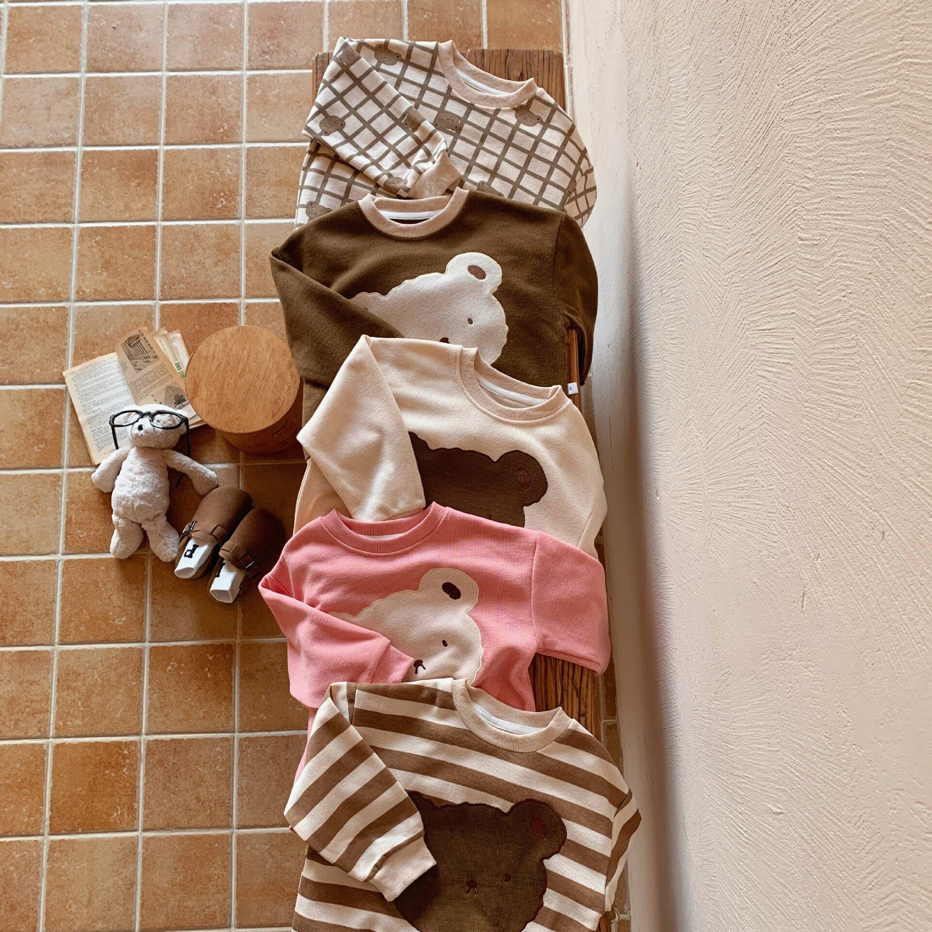 【限量】小熊頭-春秋長袖上衣(80-150)