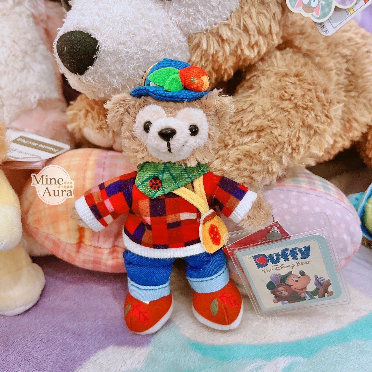 (現貨) 秋日系列 達菲 Duffy 絨毛 鑰匙圈 吊飾 -香港迪士尼樂園