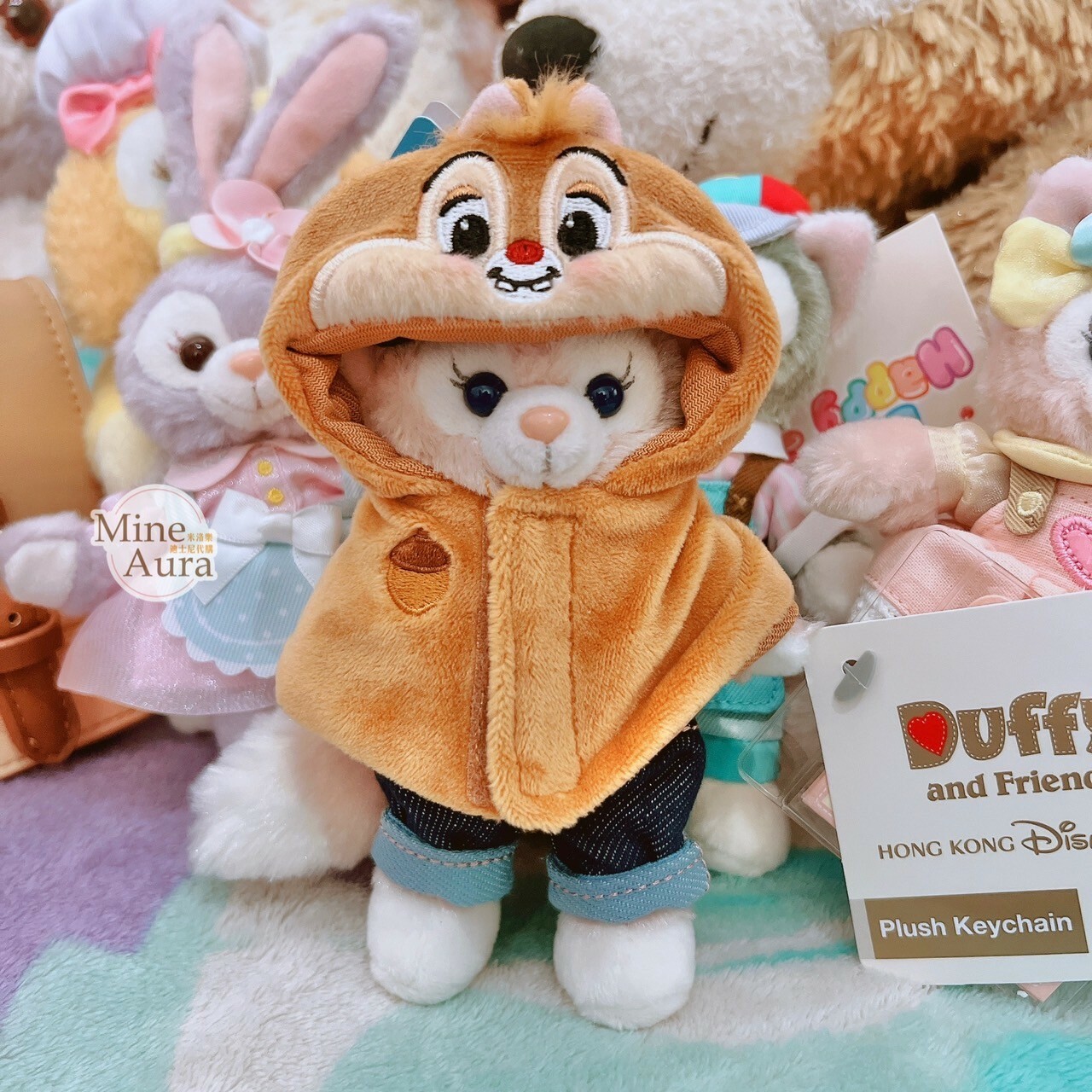 紅鼻 蒂蒂 Dale 頭套披肩斗篷 造型 鑰匙圈 吊飾 奇奇蒂蒂 Chip 'n Dale -香港迪士尼樂園