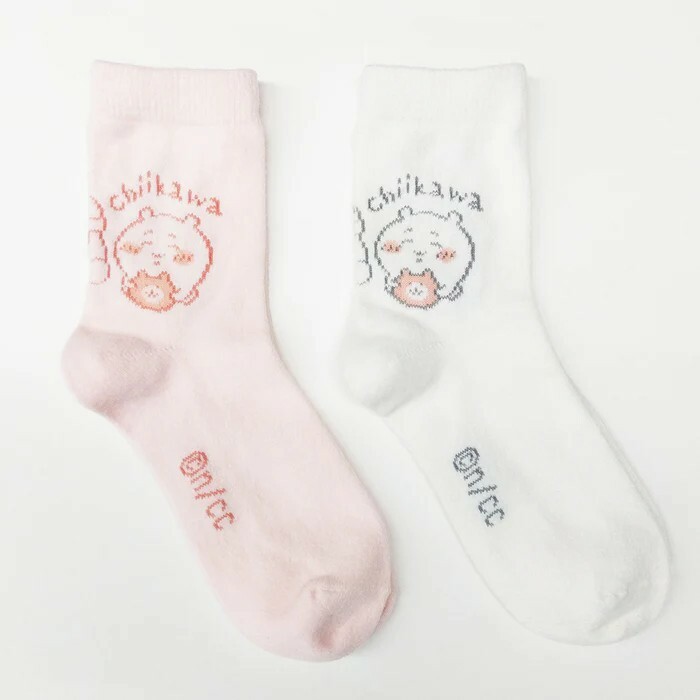 iSNEAKERS｜日本 Chiikawa吉伊卡哇吉伊、小八和烏薩奇兩雙一組襪子