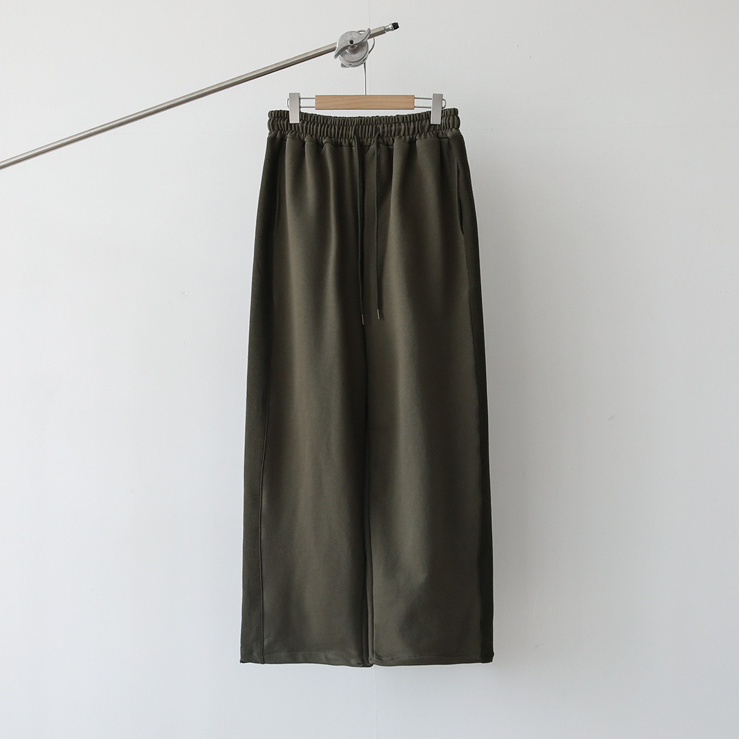 側邊撞色運動褲棉褲