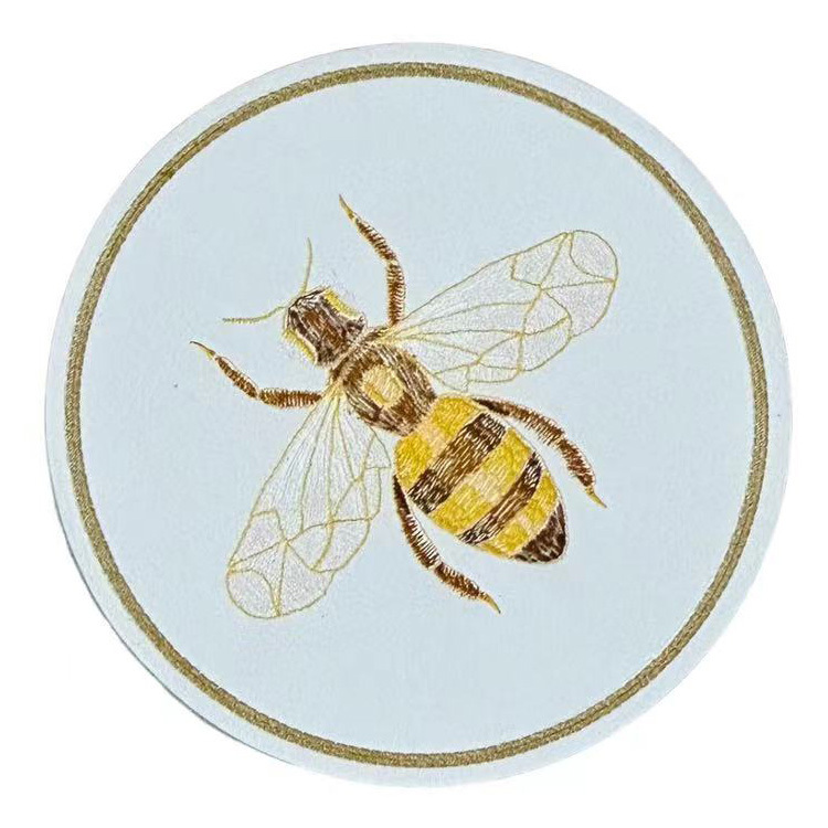 皮革裝飾標貼 - 刺繡效果