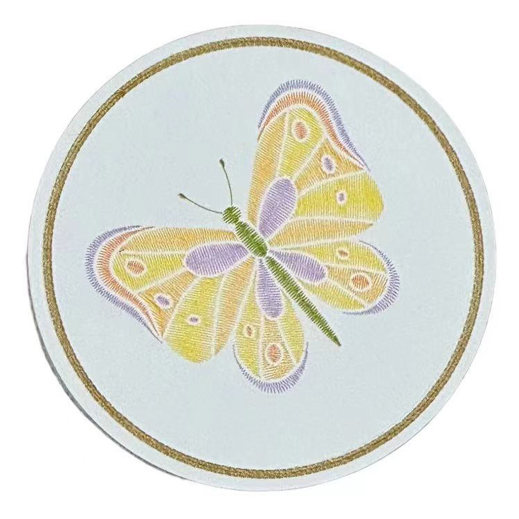 皮革裝飾標貼 - 刺繡效果