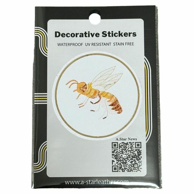 皮革裝飾標貼 - 刺繡效果