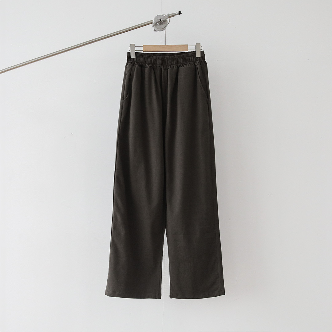 水洗闊腿寬褲