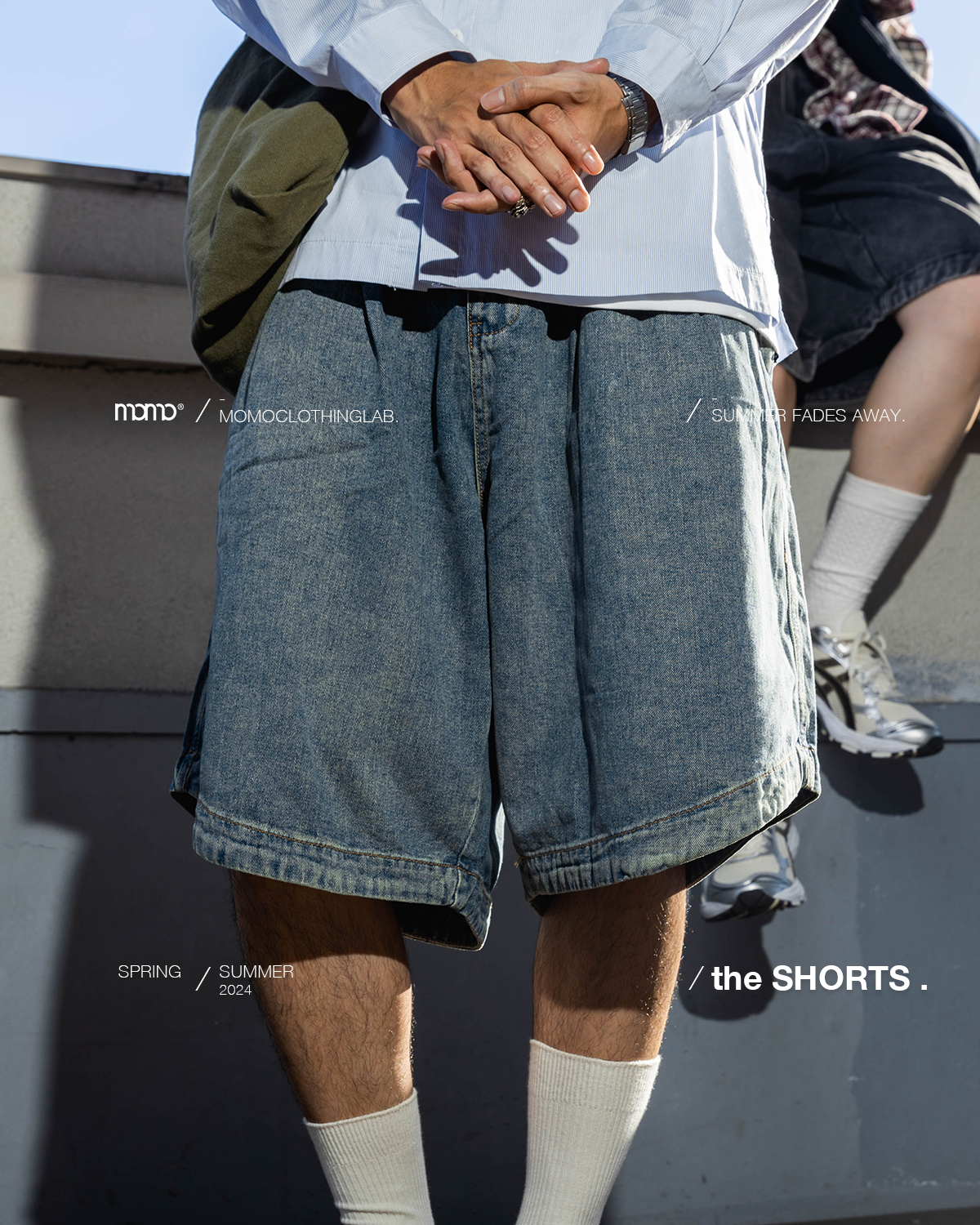 OurPick Balloon Denim Shorts 單寧過膝短褲 2色