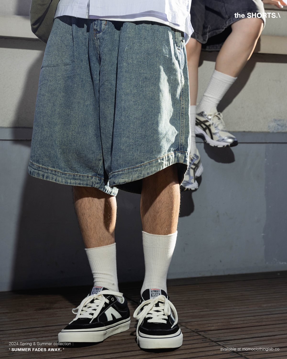 OurPick Balloon Denim Shorts 單寧過膝短褲 2色