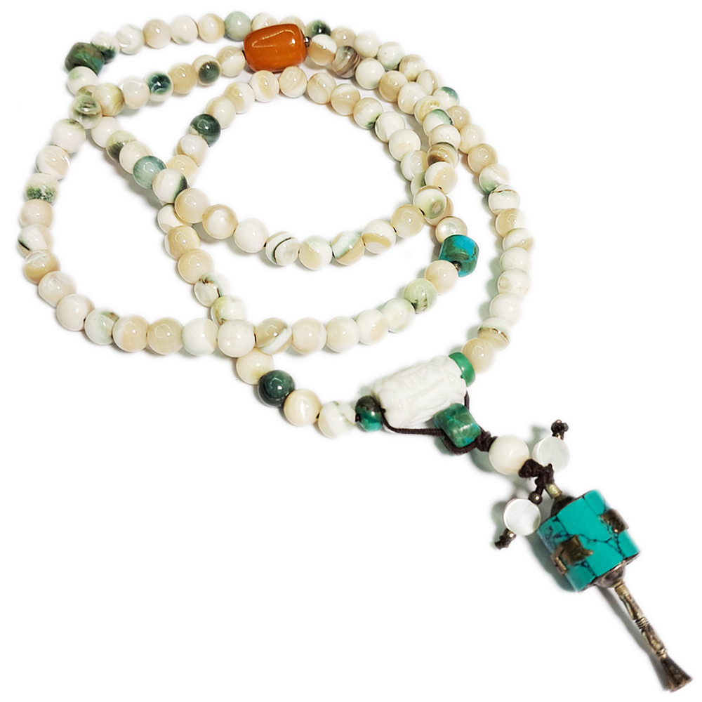 老密納&月光貝108念珠6mm【十方】119712