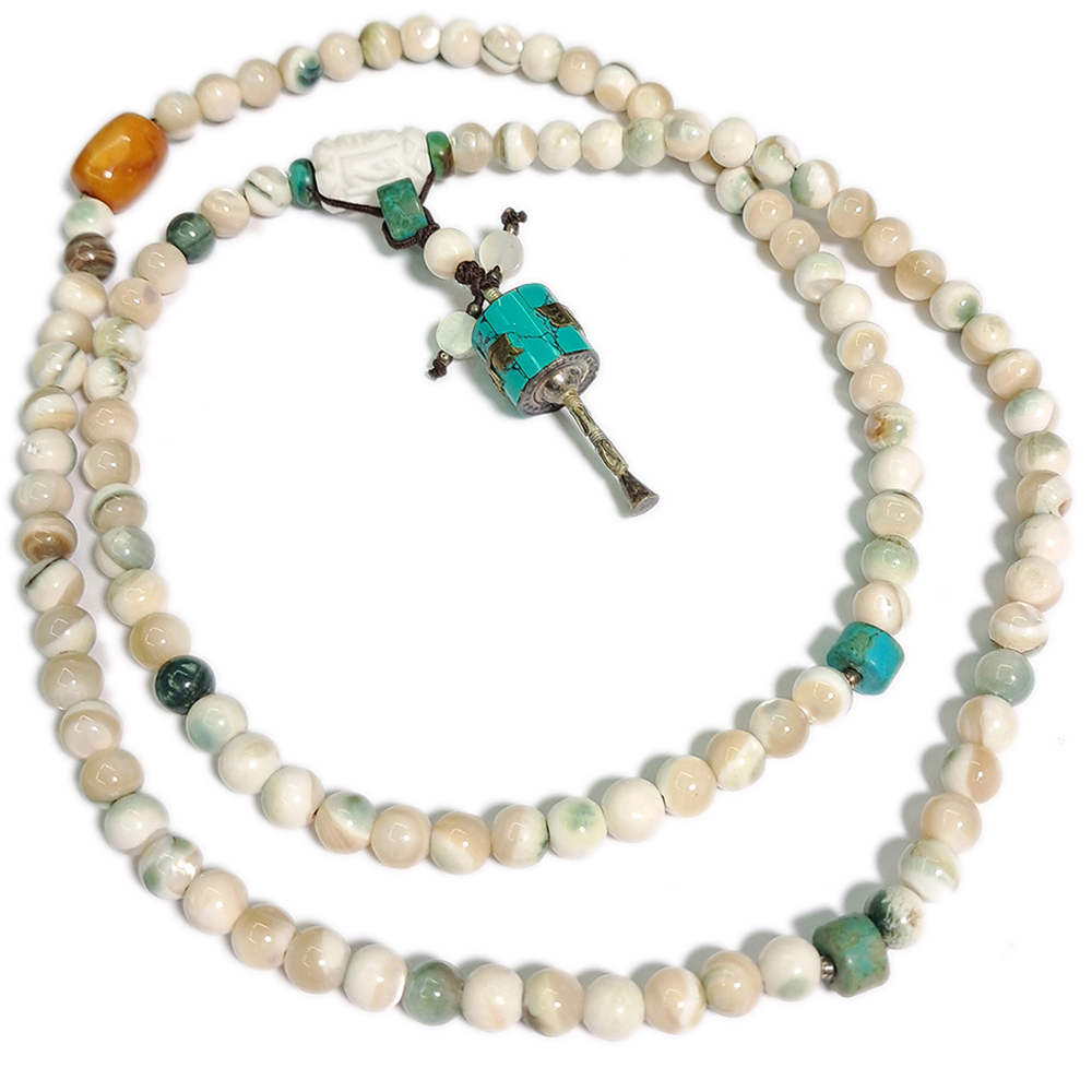 老密納&月光貝108念珠6mm【十方】119712