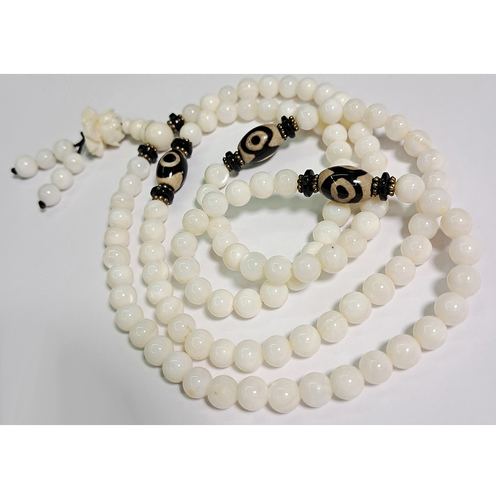 天珠+硨磲108念珠6mm【十方】138300