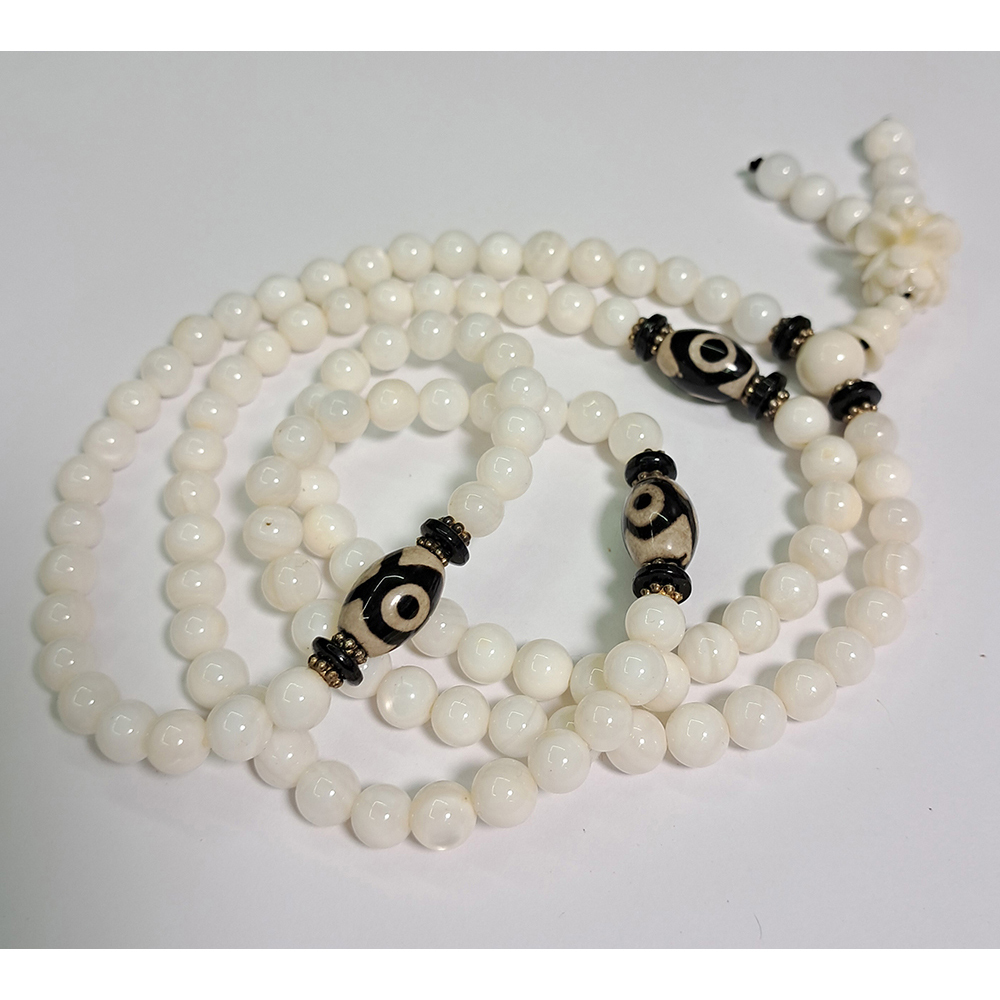 天珠+硨磲108念珠6mm【十方】138300