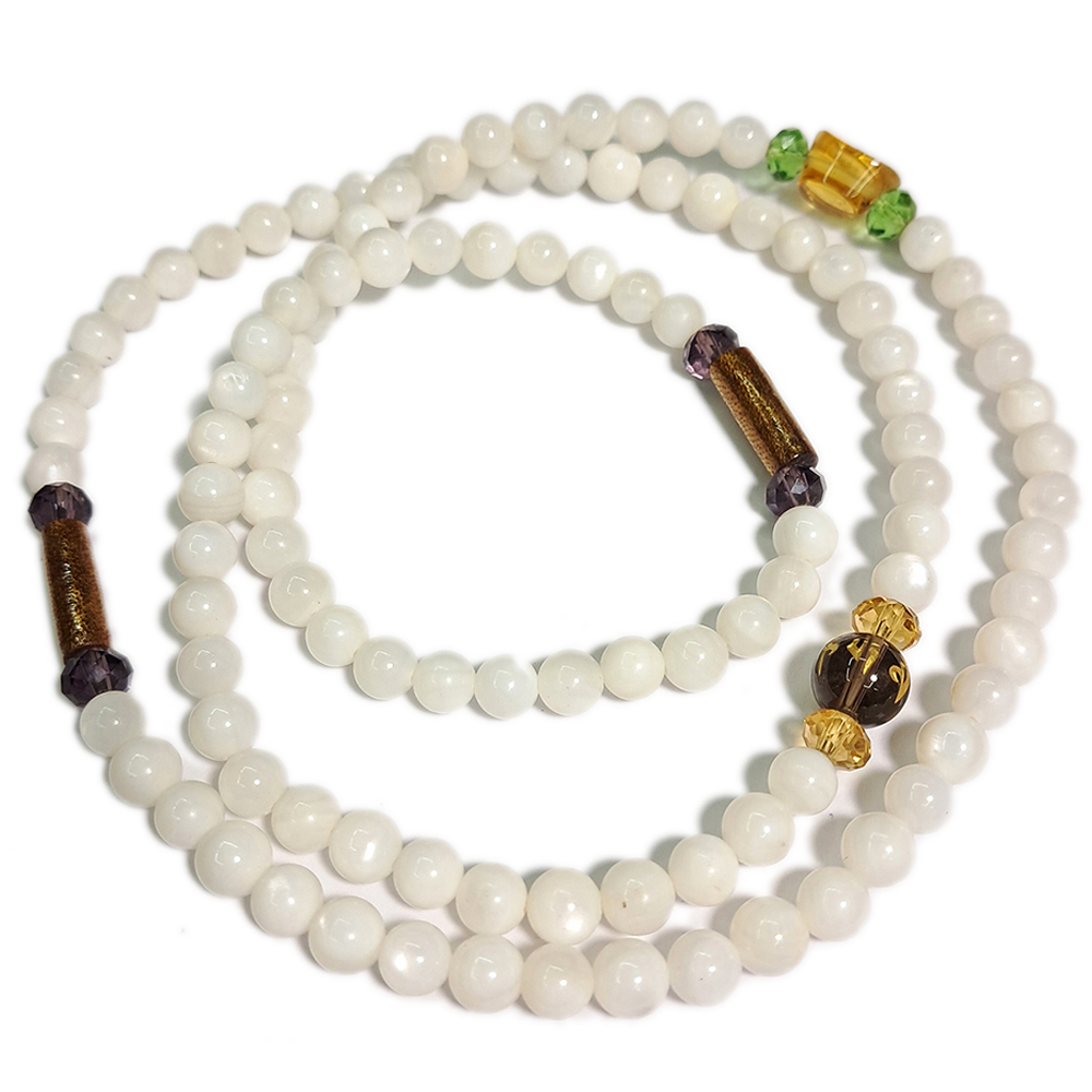 金珊瑚四寶+硨磲108念珠 6mm【十方】147767