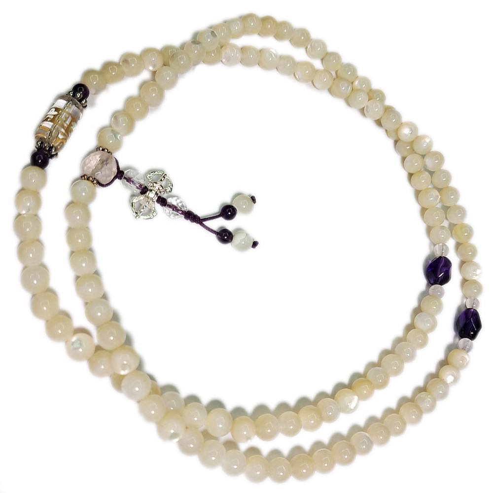 六字真言&月光石108念珠6.2mm【十方】152917