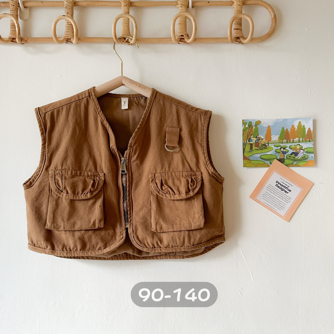 【限量】咖啡工裝砍肩背心