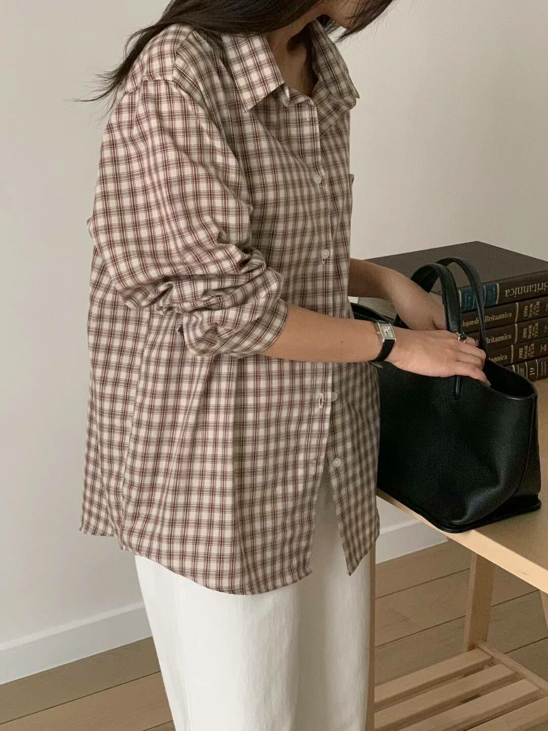 現貨┃韓國選品 格紋襯衫