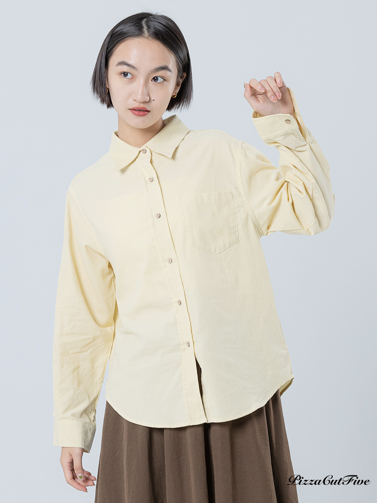 [兩件1580]薄款燈芯絨壓紋襯衫 ThePeacePiece TPP243401008