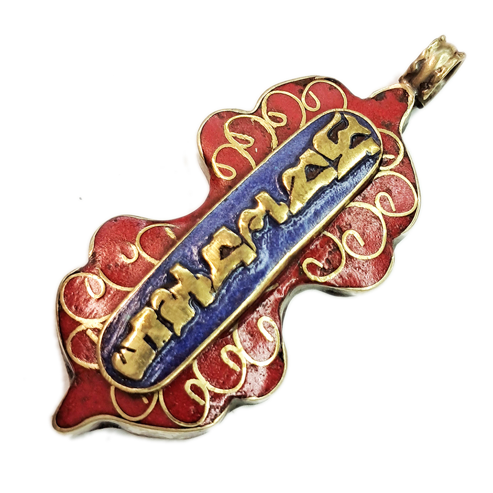 六字咒金剛杵藏式寶石墜飾【十方】142153