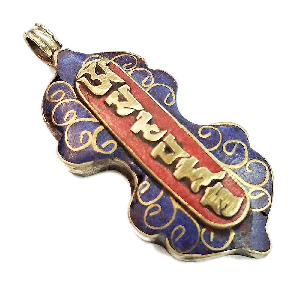 六字咒金剛杵藏式寶石墜飾【十方】142151