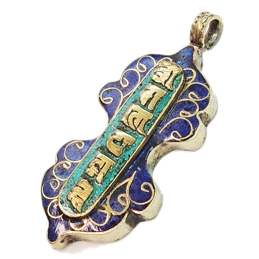 六字咒金剛杵藏式寶石墜飾【十方】142150