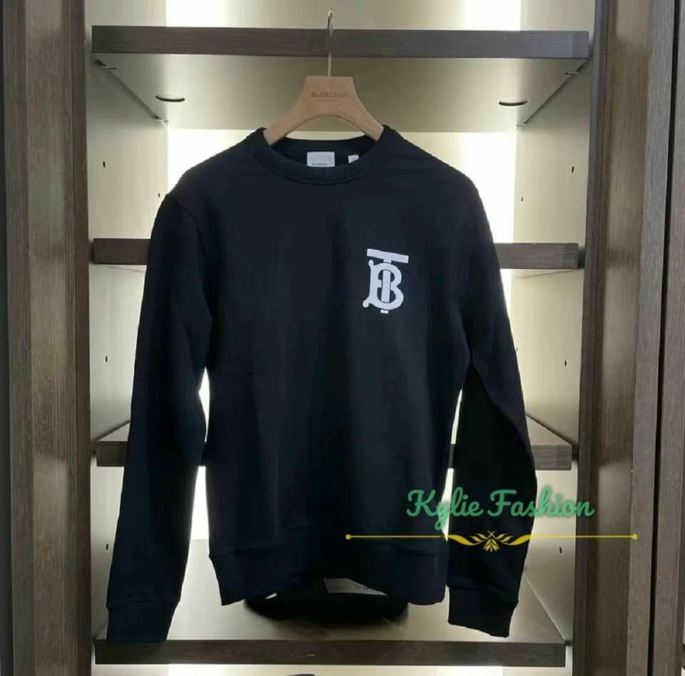 BBR 經典 TB 字母logo 黑色 圓領衞衣