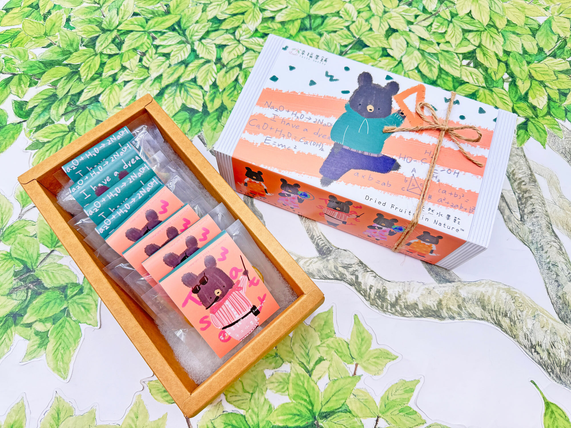 教師熊水果乾小禮盒8入