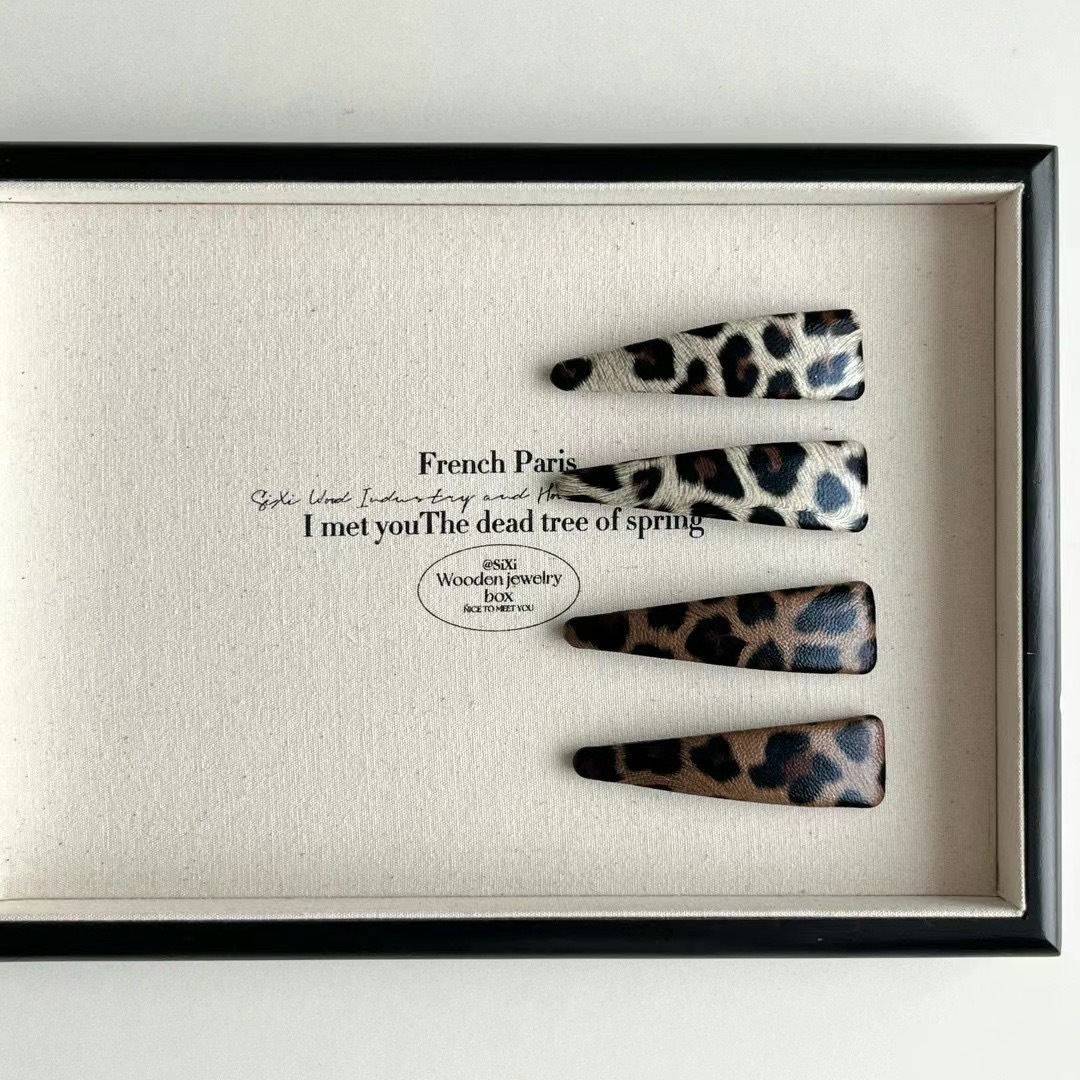 B款-豹紋髮夾set  (一組有兩個)