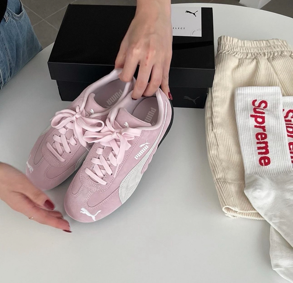 PUMA Speedcat OG 淺粉色 白粉色 麂皮 復古  賽車鞋 398846-04/預購