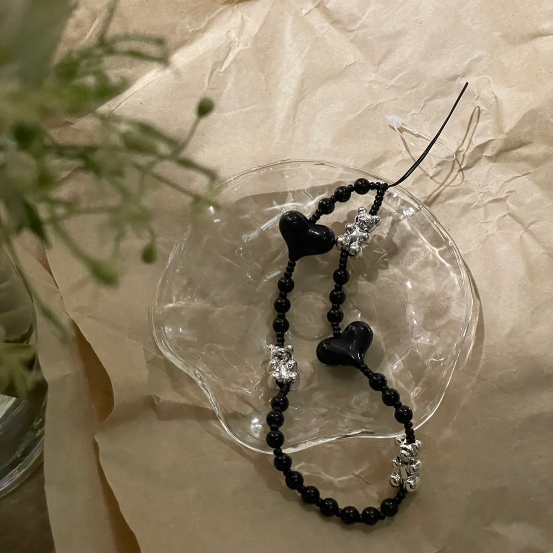 銀色熊熊 手機鍊 現/預