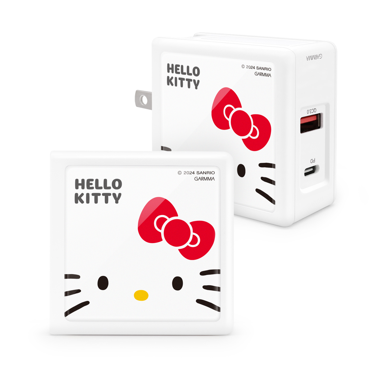 Hello Kitty 氮化鎵GaN 65W - 快充電源充電器 蝴蝶結