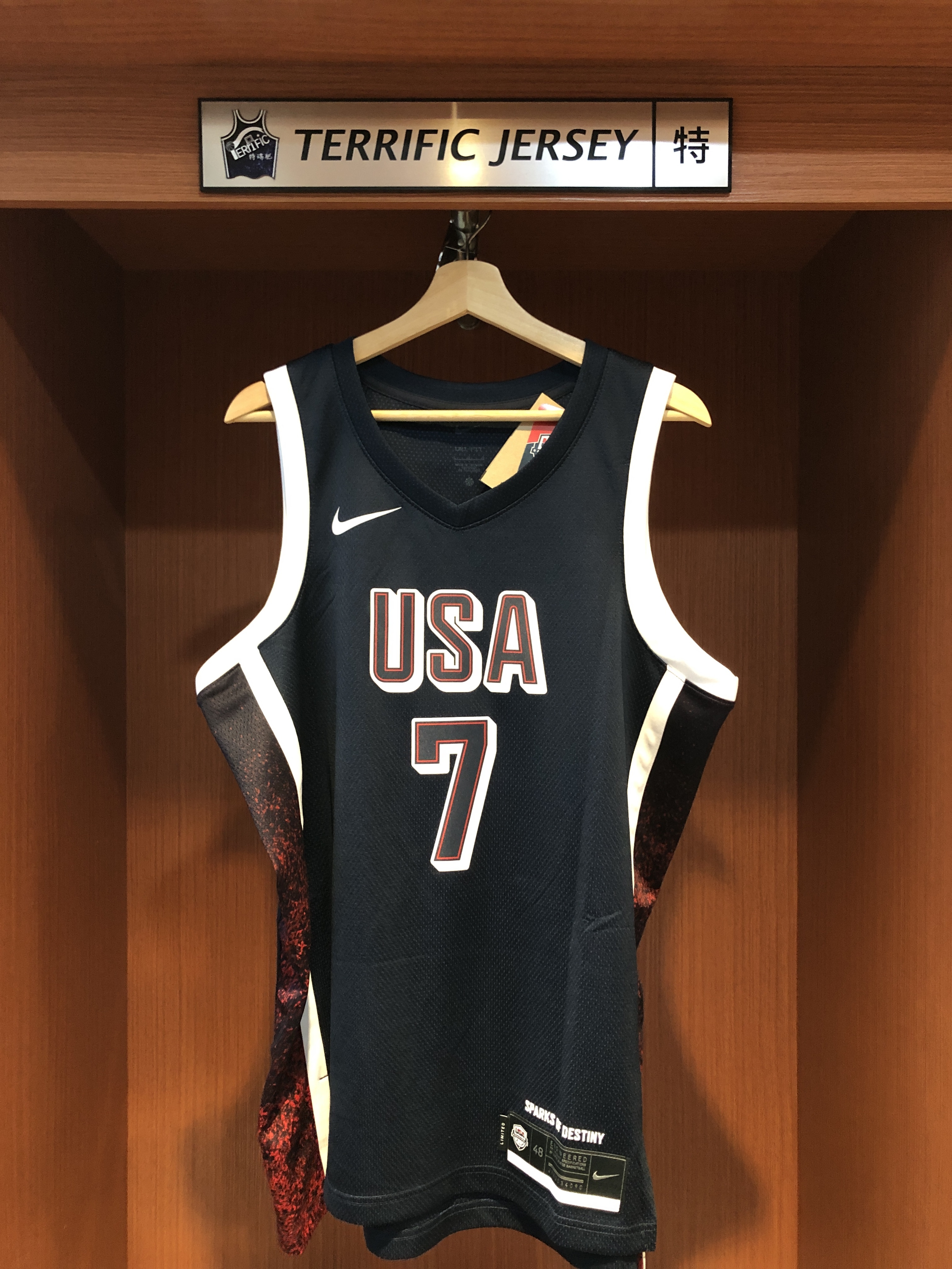 NBA球衣 Kevin Durant 巴黎奧運 美國隊 深藍 USA Nike Swingman 球迷版 熱轉印 全新