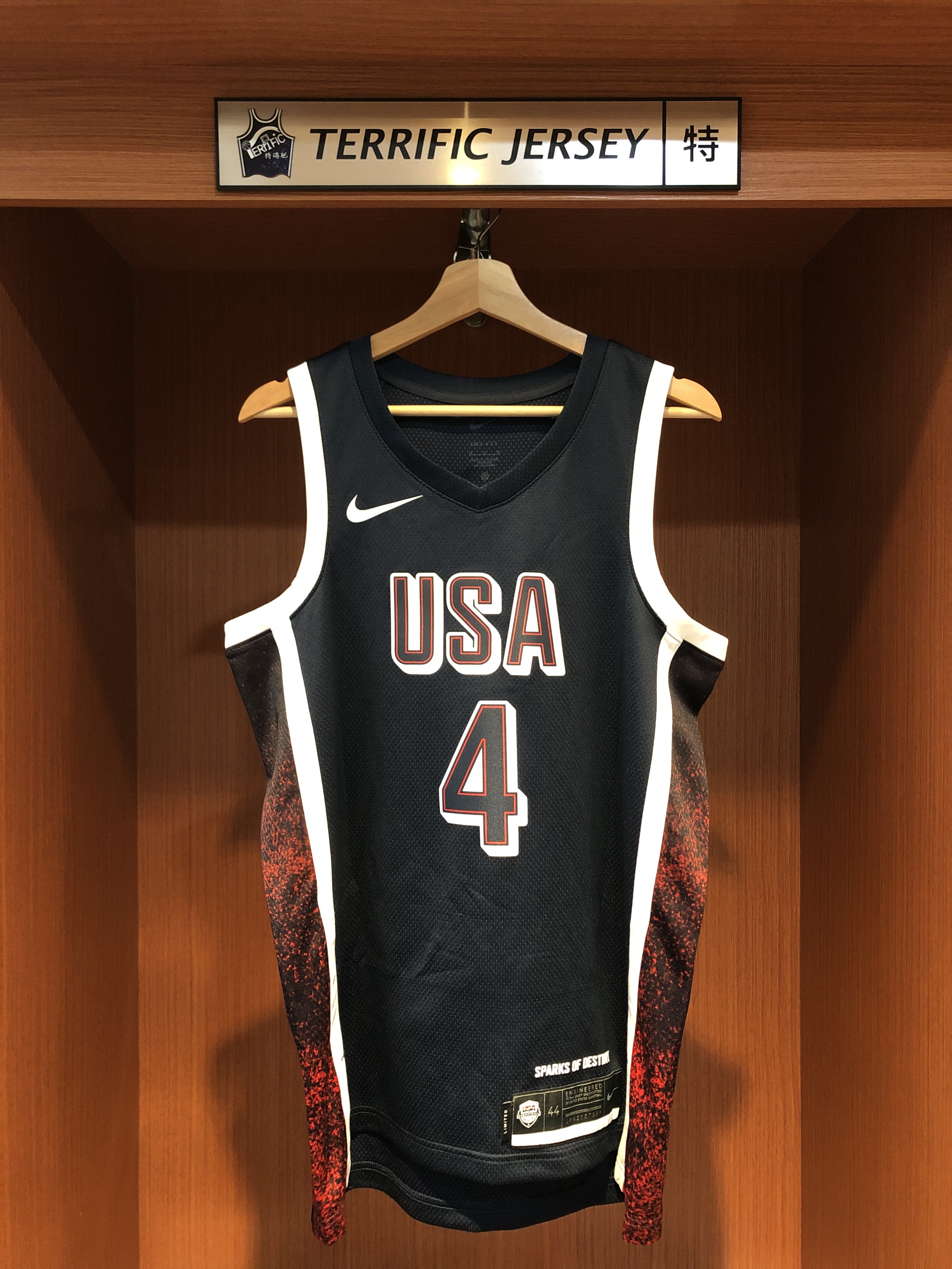 NBA球衣 Stephen Curry 巴黎奧運 美國隊 深藍 USA Nike Swingman 球迷版 熱轉印 全新