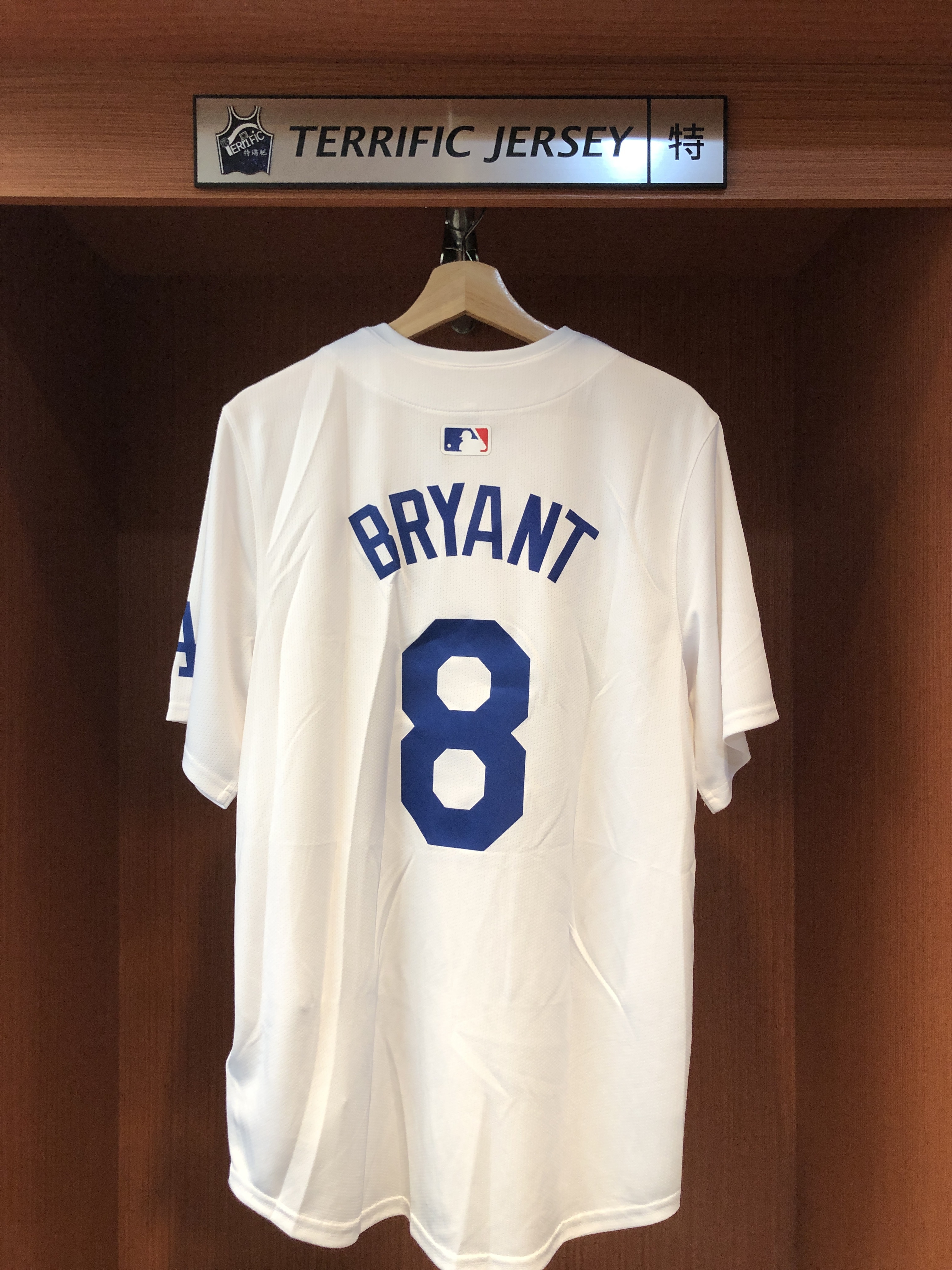 MLB球衣 Kobe Bryant 洛杉磯道奇白 Nike Vapor Player Name Jersey 球迷版 熱轉印 全新