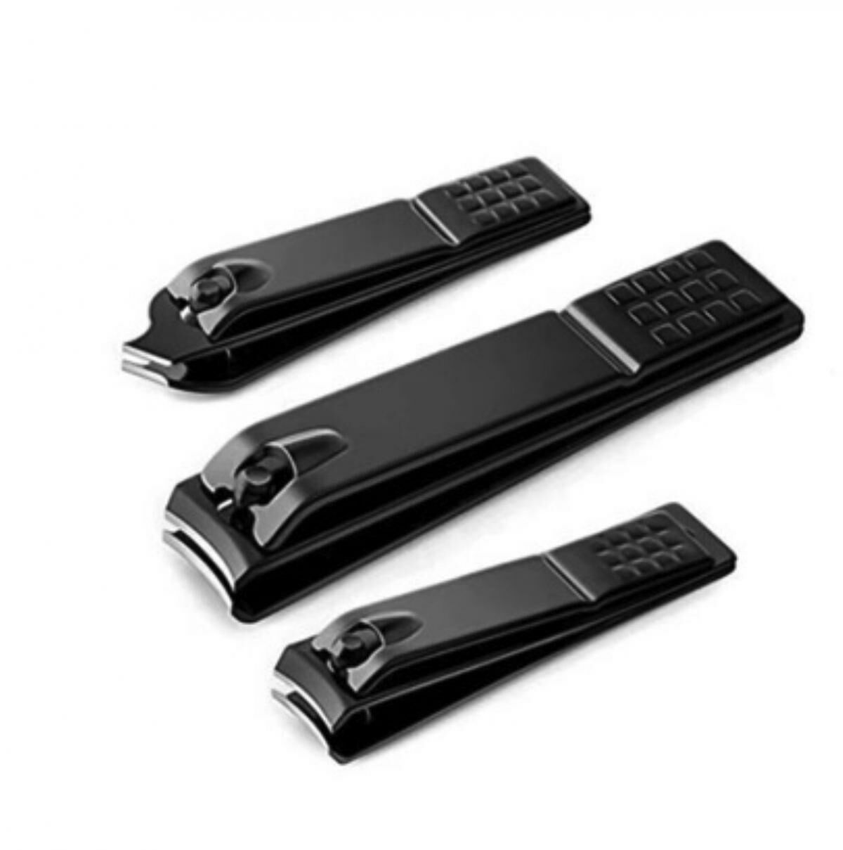 New household nail clipper set (black 3-piece set)