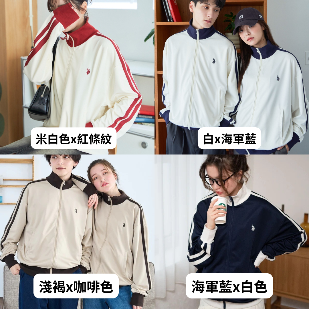 "代購" U.S. POLO ASSN. X WEGO 條紋運動夾克