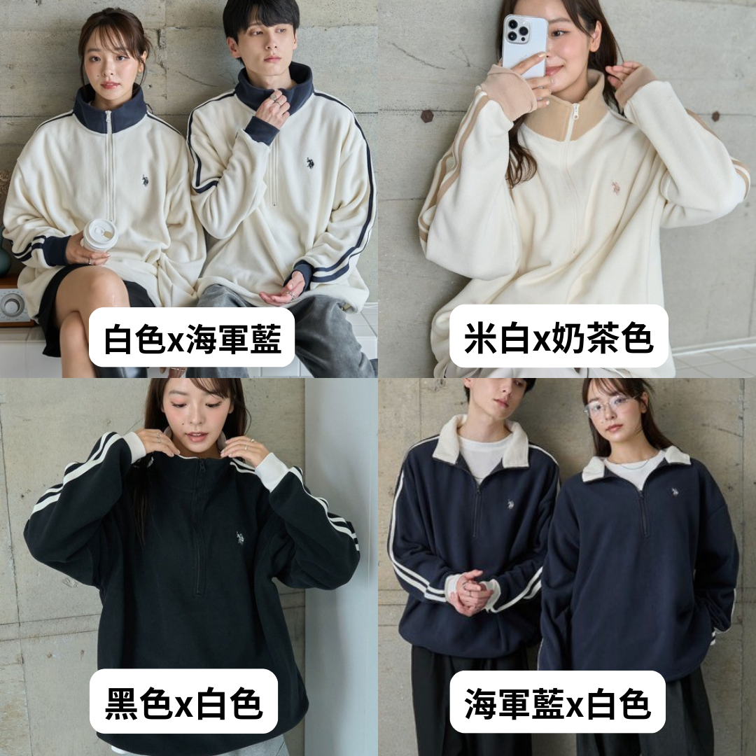 "代購" U.S. POLO ASSN. X WEGO 半開襟套頭衫