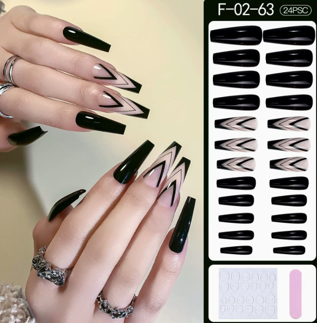 熱推美甲  穿戴甲片F系列F-02#（24片裝）