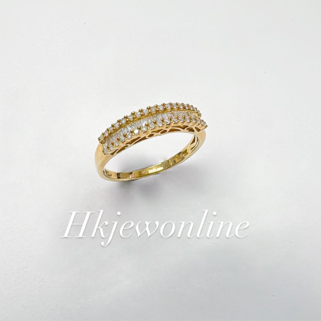 18K Yellow Gold Diamond Ring