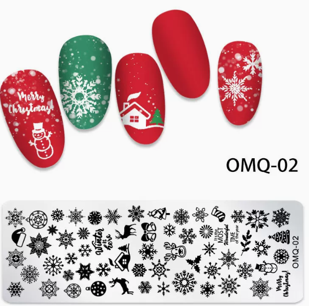 Popular nail art printing template OMQ-02