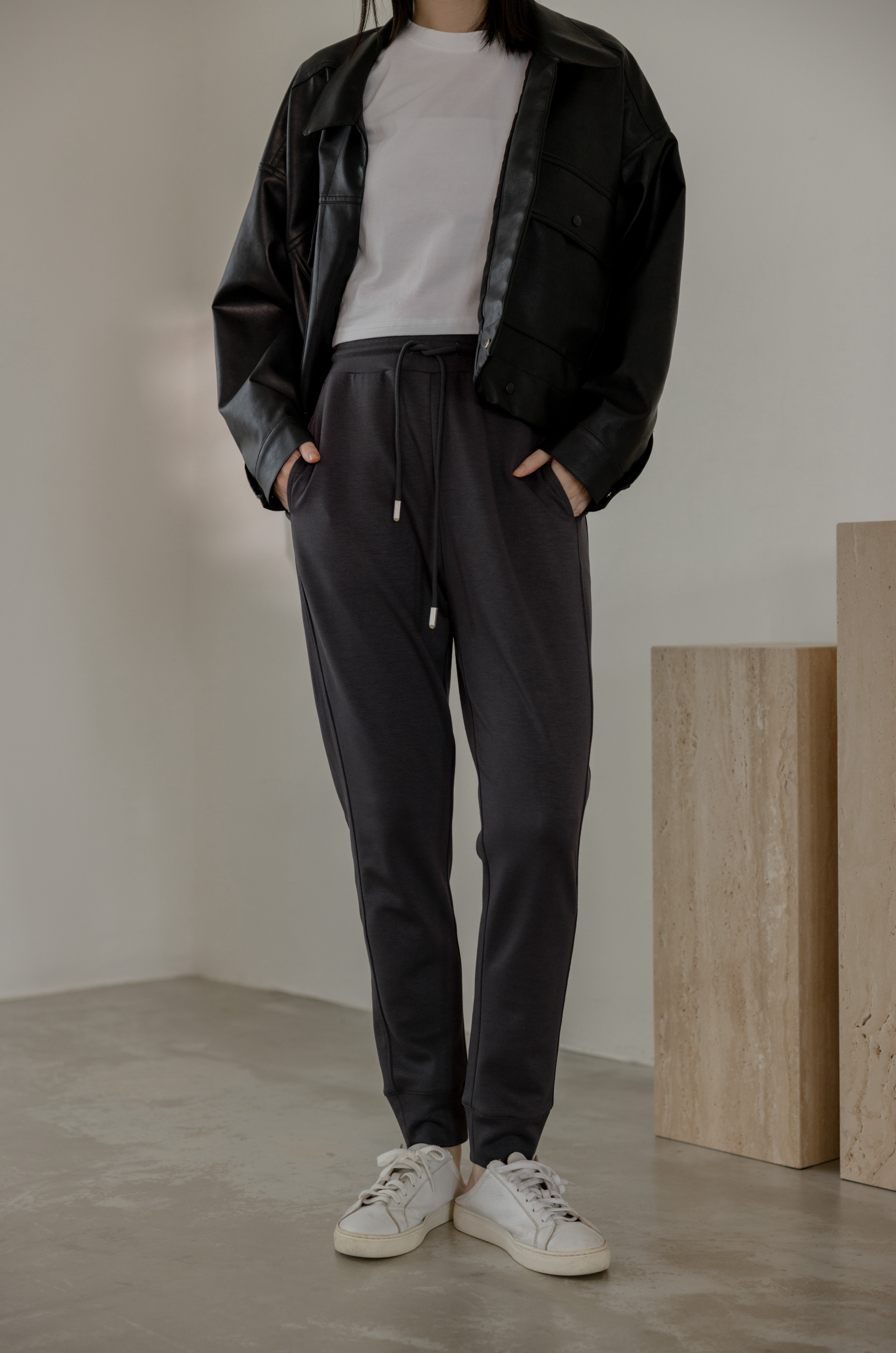 【熱銷千件】2.0雲朵棉褲-墨灰