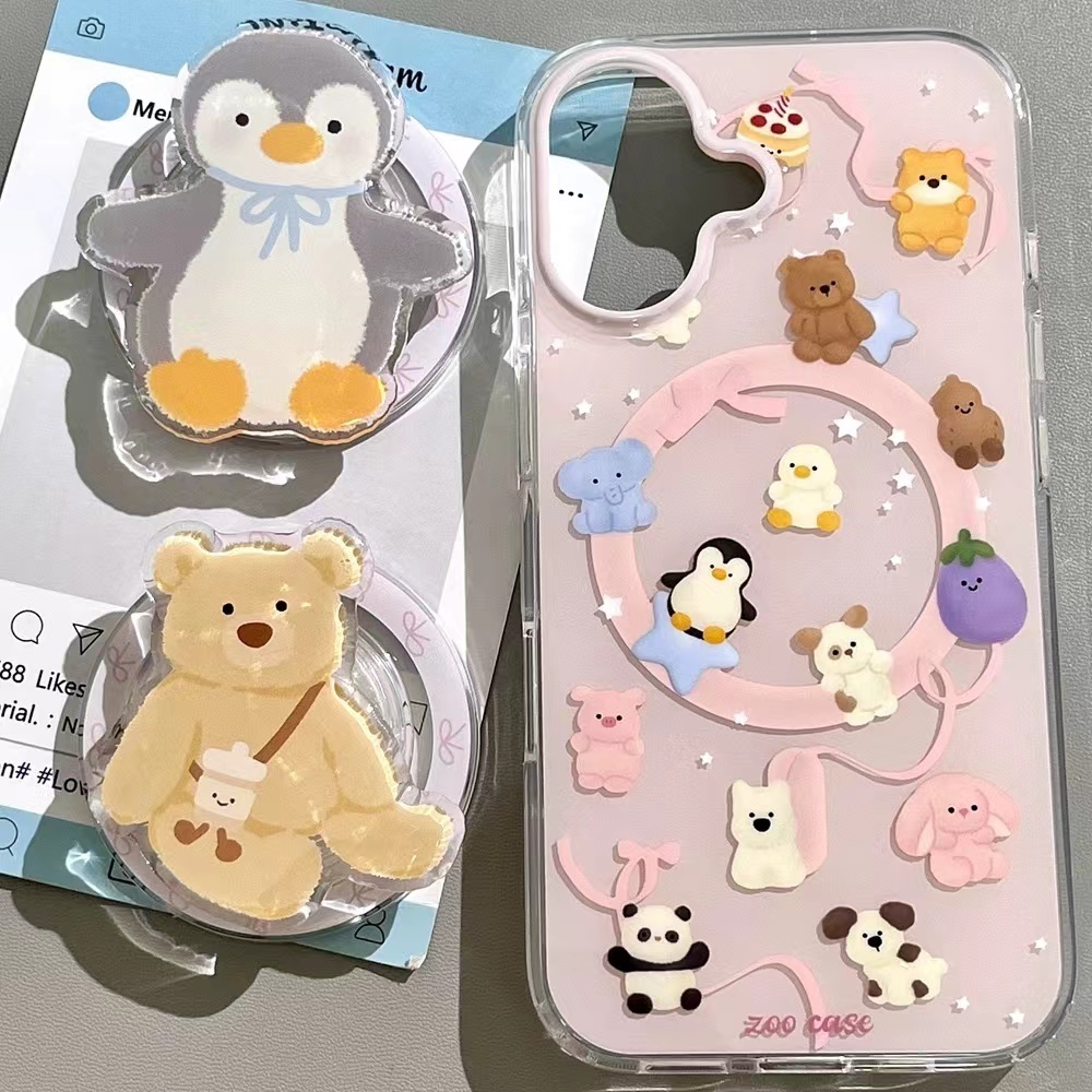 小動物手機殼+磁吸支架