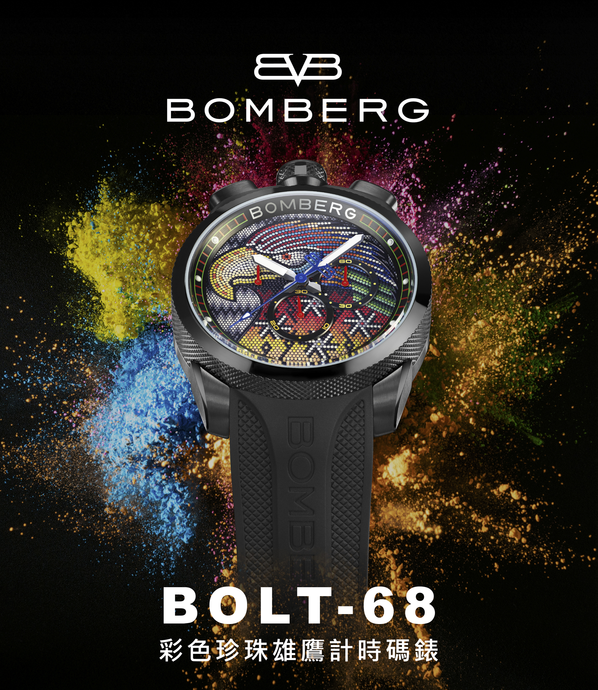 BOLT-68 系列 彩色珍珠雄鷹計時碼錶