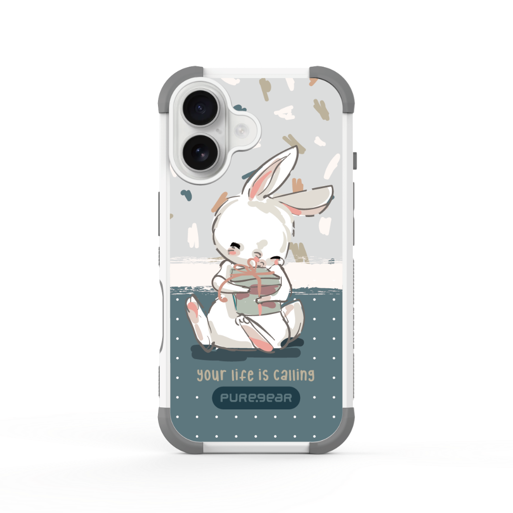 iPhone 坦克軍規防摔手機殼 / 藍藍兔 (可愛兔兔)